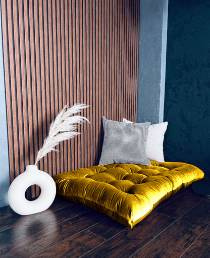 Velvet floor cushion