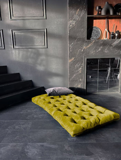 Multicolour Large velvet floor cushions