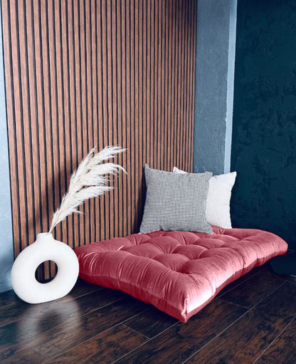 Velvet floor cushion