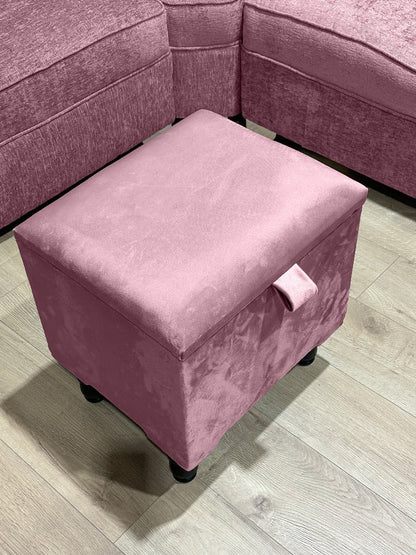 Pink Ottoman storage   