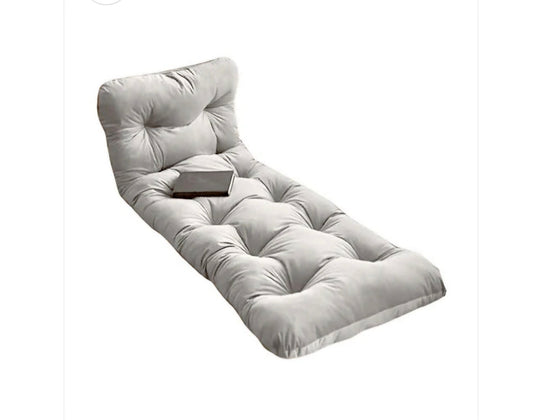 SILVER FLUID VELVET FLOOR SEATING