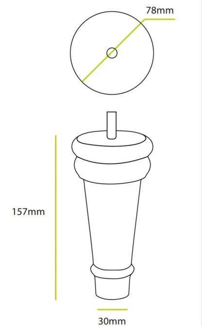 Black tall wedge legs