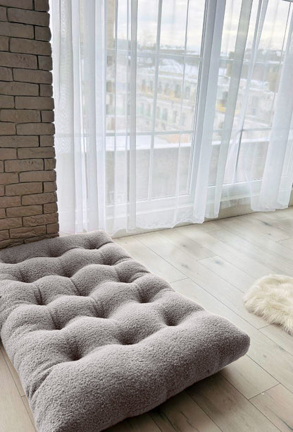 Teddy boucle Tufted floor seating