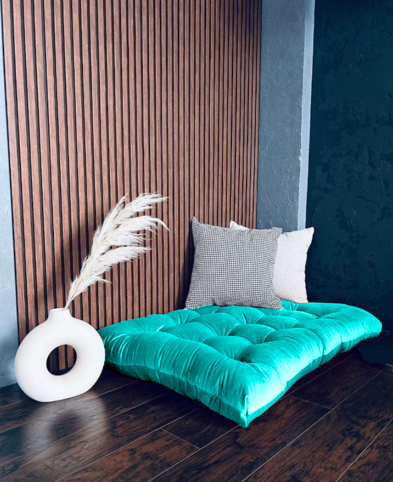 Velvet floor cushion