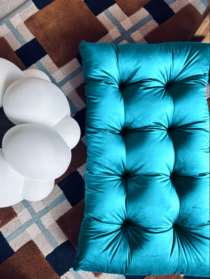 Multicolour small VELVET FLOOR SEATING