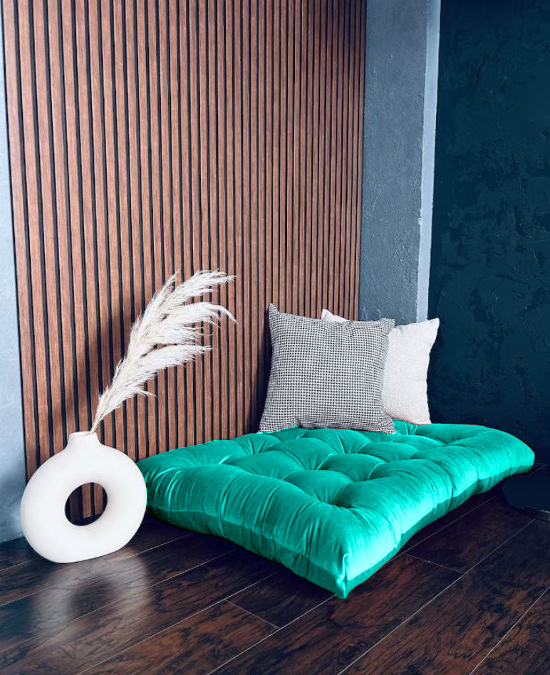 Velvet floor cushion