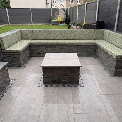 Waterproof garden seating cushions handcrafted for lasting outdoor comfort