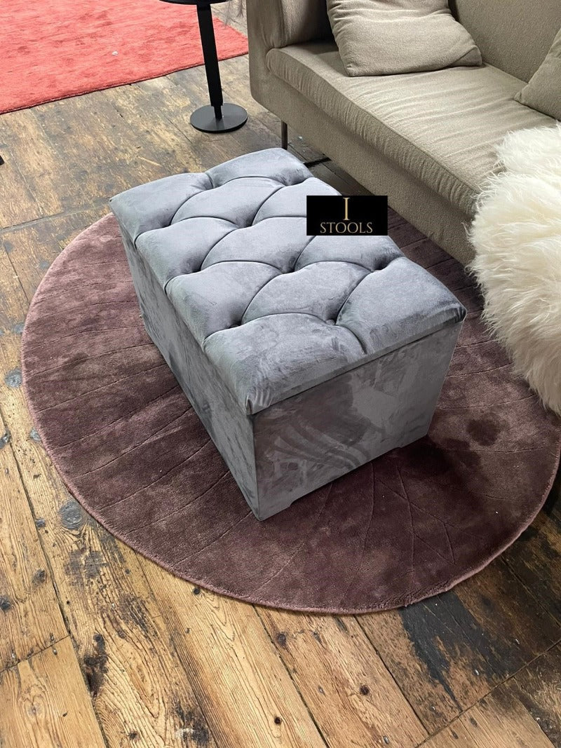 Dark Grey Ottoman seat 