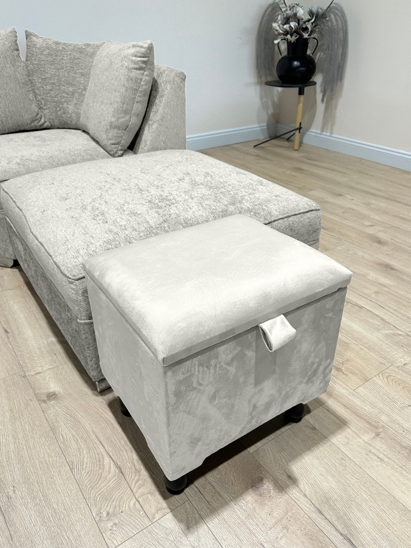 Creamy white Plain Living room storage 