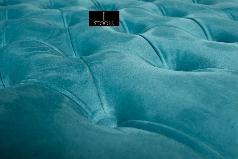 Aqua Chesterfield Seating bench