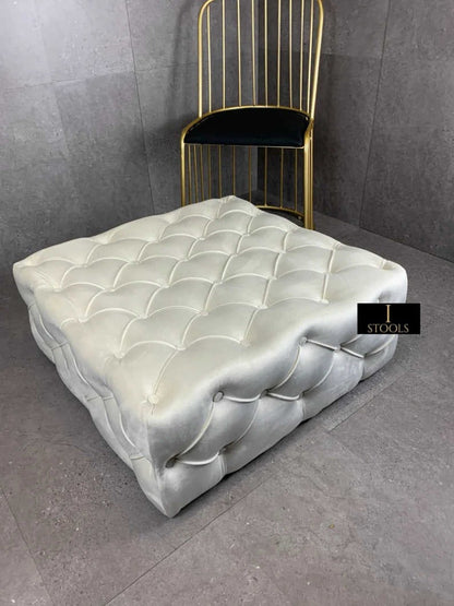 Creamy White Footstool 
