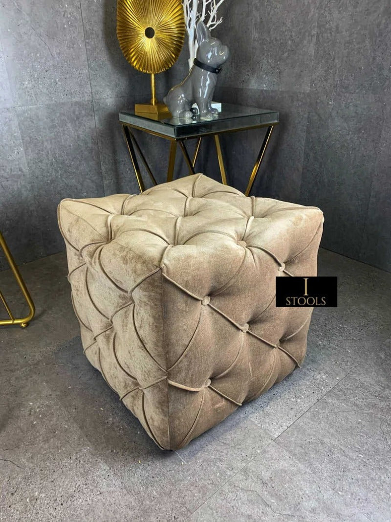 Brown Ottoman footstool