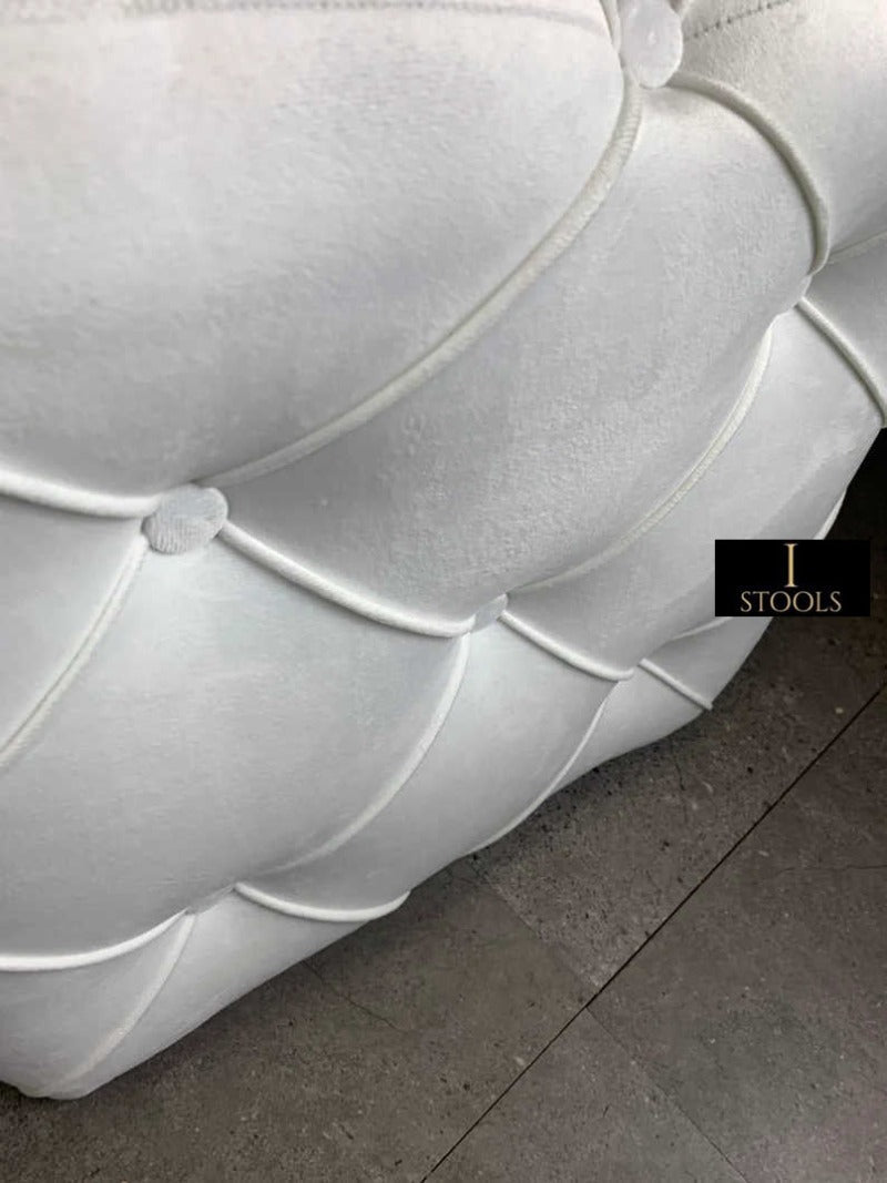 Creamy White Ottoman footstool