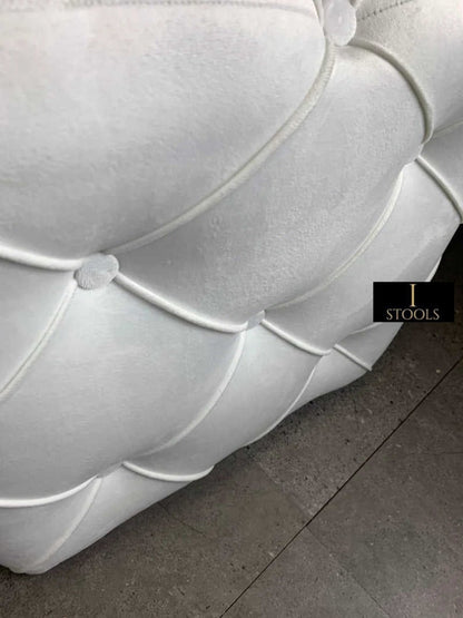 Creamy White Ottoman footstool