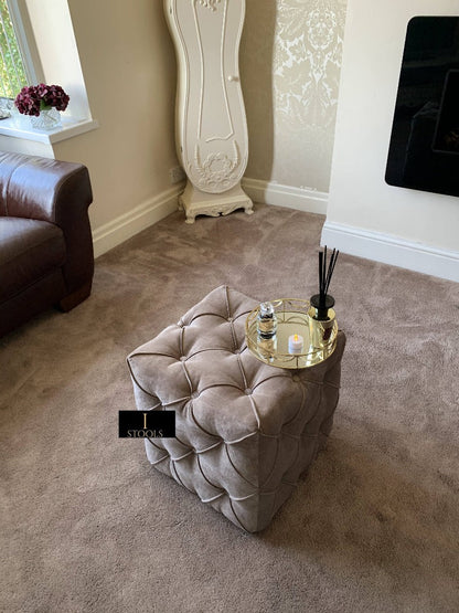 Brown Large Square Coffee Table in Ottomans & Footstools for sale