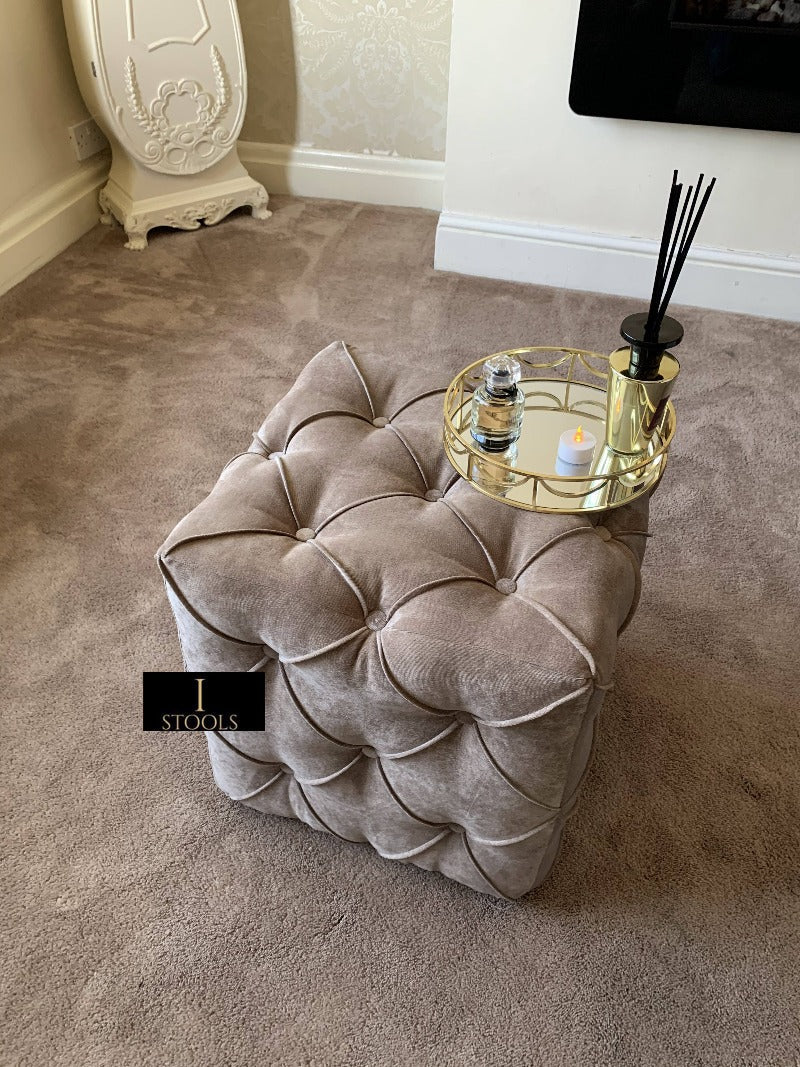 Brown Large Square Coffee Table in Ottomans & Footstools for sale