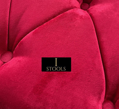Redish pink colour non storage footstool