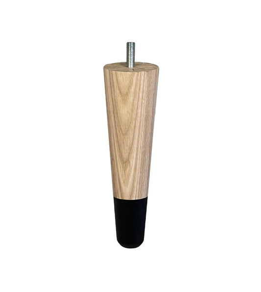 Slim oak legs black cap