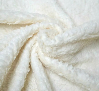 Premium Luxury Footstool with Cozy fur| off white Creamy Footstool Bench