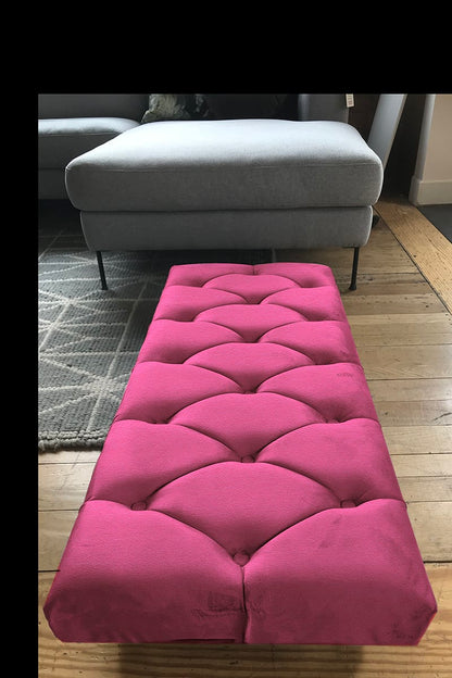 Non storage Chesterfield Footstool Bench, Pouffe footrest