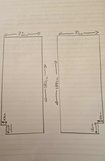 Made to measure camper mattress x2