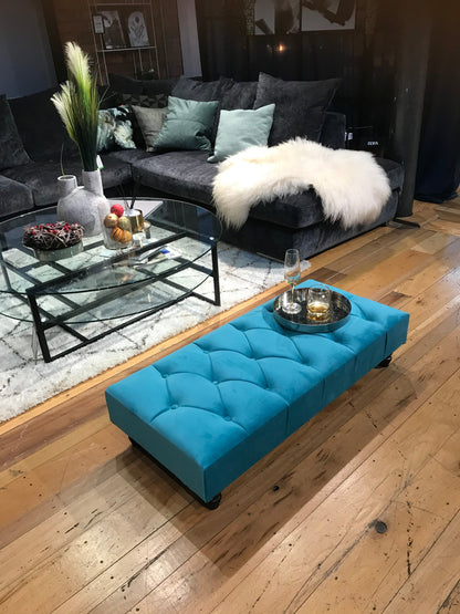 Non storage Chesterfield Footstool Bench, Pouffe footrest