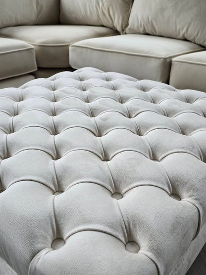 Premium lid Coffee Table Bench, non storage Chesterfield Footstool table